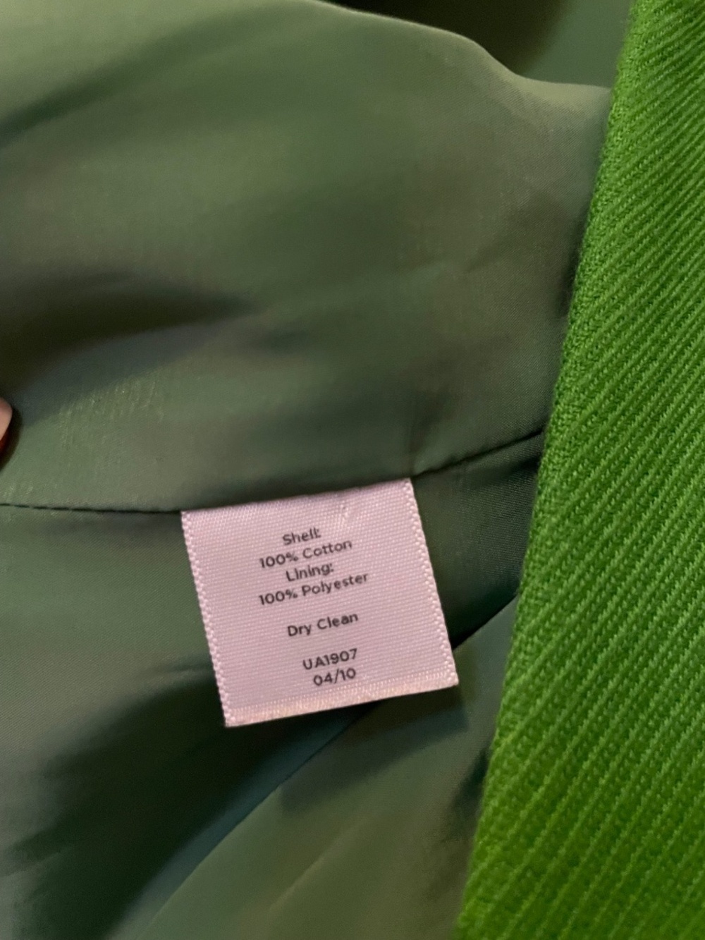 Talbots Green Peacoat Blazer - 8P - Picture 6 of 8